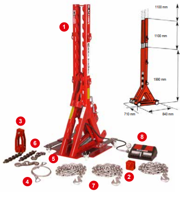 TOUR DE REDRESSAGE POIDS LOURDS - MAXI TOWER